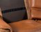 Sofá de tres plazas DS12 de cuero marrón coñac y gamuza, años 70, Imagen 12