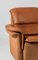 Sofá de tres plazas DS12 de cuero marrón coñac y gamuza, años 70, Imagen 3