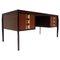 Mid-Century Modern Wooden Desk with 6 Drawers, Italy, 1960s, Image 1