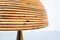 Lampade da tavolo moderne in ottone e bambù, Italia, set di 2, Immagine 9