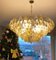 Large Amber and Grey Poliedri Murano Glass Chandelier, Image 2