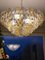 Large Amber and Grey Poliedri Murano Glass Chandelier, Image 12