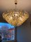 Large Amber and Grey Poliedri Murano Glass Chandelier, Image 4