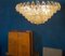 Large Amber and Grey Poliedri Murano Glass Chandelier 5
