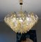 Large Amber and Grey Poliedri Murano Glass Chandelier 7