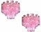 Pink Tronchi Murano Glass Chandelier 7