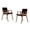 Luisa Chairs, Wood and Fabric by Franco Albini for Cassina, Set of 2, Image 2