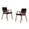Luisa Chairs, Wood and Fabric by Franco Albini for Cassina, Set of 2 1