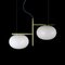 Soto Suspension Lamp Alba Double Arm Bronze by Mariana Pellegrino for Oluce 3