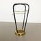 Mid-Century German Hollywood Regency Metal Brass Umbrella Stand, 1950s 3