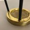 Mid-Century German Hollywood Regency Metal Brass Umbrella Stand, 1950s 6