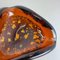 Italian Murano Glass Gold Dust Flakes Bowl Element Shell Ashtray, 1970s 7