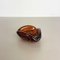 Italian Murano Glass Gold Dust Flakes Bowl Element Shell Ashtray, 1970s 3