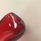 Italian Murano Glass Red Leaf Bowl Element Shell Ashtray, 1970s, Image 12