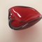 Italian Murano Glass Red Leaf Bowl Element Shell Ashtray, 1970s 6