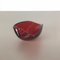 Italian Murano Glass Red Leaf Bowl Element Shell Ashtray, 1970s, Image 5