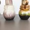 German Fat Lava Pottery Vases from Scheurich, 1970s, Set of 3 9