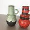 German Fat Lava Pottery Vases from Scheurich, 1970s, Set of 3 3