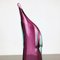 Extra große italienische mehrfarbige Sommerso Vase aus pinkem Muranoglas, 1970er 16