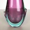 Extra große italienische mehrfarbige Sommerso Vase aus pinkem Muranoglas, 1970er 17