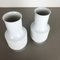 Op Art German Porcelain Vase by Richard Scharrer for Thomas, 1970s, Set of 2 3