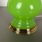 Lámpara de mesa de cristal de Murano opalino verde de Cenedese Vetri, años 60, Imagen 6