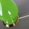 Grüne Tischlampe aus Opalglas von Cenedese Vetri, 1960er 4