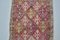 Pink and Beige Hallway Runner Rug 2