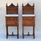 Antique French Walnut and Marble Nightstands or Bedside Cabinets, 1890s, Set of 2, Image 16