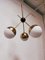 Sputnik Chandelier with Half-Brass Metal Spheres, Image 12