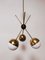 Lámpara de araña Sputnik con esferas de metal de latón, Imagen 1