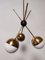 Lampadario Sputnik con sfere in metallo a metà ottone, Immagine 8