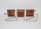 Tabourets Époque Bauhaus en Métal Chromé, Allemagne, 1930s, Set de 3 5