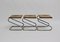 Bauhaus Era German Chromed Metal Stools, 1930s, Set of 3 4