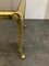 French Golden Brass Table with Smoked Glass, 1940s 11