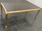 French Golden Brass Table with Smoked Glass, 1940s, Image 2