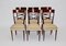 Mid-Century Modern Italian Brown Beech Dining Chairs, 1950s, Set of 6, Image 9