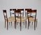 Mid-Century Modern Italian Brown Beech Dining Chairs, 1950s, Set of 6 2