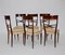 Mid-Century Modern Italian Brown Beech Dining Chairs, 1950s, Set of 6, Image 2