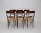 Mid-Century Modern Italian Brown Beech Dining Chairs, 1950s, Set of 6 3