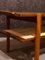 Tavolino da caffè Mid-Century in teak con mensola in vimini, Immagine 5
