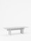 Vondel Coffee Table Handcrafted in Bianco Carrara Marble 1