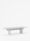 Vondel Coffee Table Handcrafted in Bianco Carrara Marble, Image 1