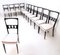 Vintage Dining Chairs with White Velvet Upholstery, Italy, Set of 12, Image 3