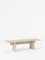 Vondel Coffee Table Handcrafted in Natural Unfilled Travertine 1