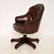 Antique Victorian Style Leather Swivel Desk Chair 3