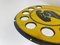 Italian Yellow Enamel Metal Telephone Sign, 1960s 4