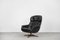 Swedish Modernist Leather Swivel Lounge Chair From Selig Imperial, 1970s 1