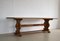 Large Vintage Oak Dining Table 10