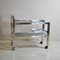 Brass and Steel, Smoked Glass Shelves Liqueurs Bottle Trolley, 1970s 7